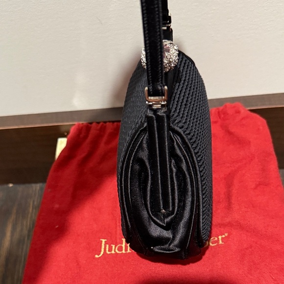 Judith Leiber Black Textured Clutch - Picture 7 of 16